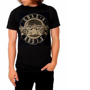 Guns N' Roses Pistols Roses Logo metal rock Official T-shirt M NWT